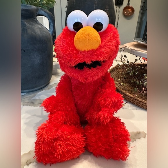 2016 Sesame Street TICKLE ME ELMO 14” Talking Interactive Plush Toy Hasbro WORKS - Picture 1 of 9